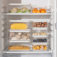 冰箱收纳盒家用厨房食物分隔鸡蛋盒水果蔬菜保鲜盒密封盒带盖盒子