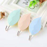 玄关装饰钥匙挂钩壁挂免打孔挂衣钩简约无痕粘钩强力粘胶浴室防水|8个混色小叶子