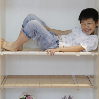 衣柜伸缩隔板分层架水槽柜子分格置物架衣橱鞋柜整理收纳神器免钉