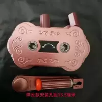 升降晾衣架配件手摇器晒衣架摇手双杆晒衣架维修通用阳台摇把|讴歌红祥云孔距13.5厘米