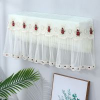 开机不取空调罩挂机防尘罩空调挡风罩防风帘防直吹挂|牡丹红全包款 大1.5P-2p(90-94cm通用