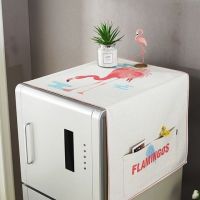 冰箱巾盖布冰箱罩单开门多用棉麻布艺盖巾双对开门冰箱防尘罩|BXJ-HLN-01 冰箱巾、洗衣机通用140*55CM)