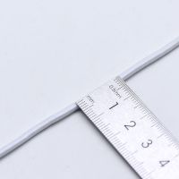 松紧带圆形专用躺椅绳子橡筋高弹力耐用橡皮筋加粗牛筋绳跳皮筋黑|白色2.5毫米宽10米