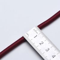 松紧带圆形专用躺椅绳子橡筋高弹力耐用橡皮筋加粗牛筋绳跳皮筋黑|酒红色5毫米宽10米