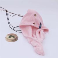 双层干发帽女长发干发巾吸水加厚裹头巾短发巾妈妈家务帽|藕粉干发帽