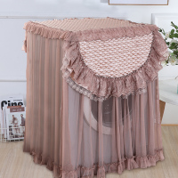 滚筒布艺洗衣机防尘罩防水防晒全自动小天鹅海尔蕾丝洗衣机套盖布|国色 滚筒洗衣机通用