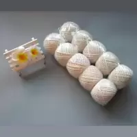 粽子线棉线绳包装粽子绳包粽子线专用棉线1.5mm包粽子的线|乳白色十个