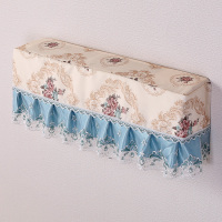 空调罩挂机罩开机不取防尘罩子空调套挂式挡风帘|爱慕蓝色(全包沙边) 1-1.5P(1个装)