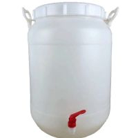 25升50斤食品级加厚塑料装蜂蜜专用桶酵素桶大口家用储水桶带龙头|加厚25升50斤塑料圆桶带龙头