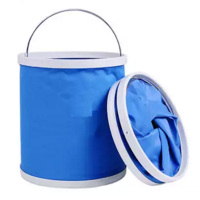 家用折叠水桶洗车用水桶便携式折叠水桶车载伸缩桶钓鱼旅游水桶|9L水桶