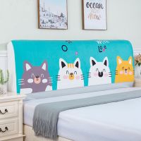 特价 北欧风床头罩 床头套软包防尘罩床背罩子保护套1.8床弹力布|小猫咪0..0 2.0米