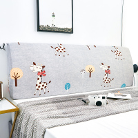 北欧床头套罩软包防尘罩床靠背罩子保护套1.8米弹力全包1.5床萬能|快乐小鹿 2.0米(适合1.9-2.2米床头使用)