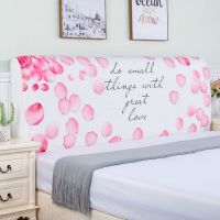 特价 北欧风床头罩 床头套软包防尘罩床背罩子保护套1.8床弹力布|花瓣雨 1.5米