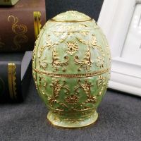 俄罗斯牙签筒欧式创意家用高档客厅自动按压式客厅餐厅复古牙签盒|欧式金绿