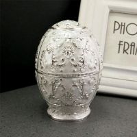 俄罗斯牙签筒欧式创意家用高档客厅自动按压式客厅餐厅复古牙签盒|欧式银白