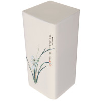 空气净化器罩家用小米通用除湿机罩防尘套净化器装饰布艺|兰花二 适用于除湿机松京DH02(25cm×25cm×51cm)