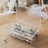 耳钉首饰盒小便携耳环收纳盒ins风首饰饰品精致美甲耳饰收纳公主