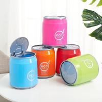桌面垃圾桶家用有盖卫生间客厅厨房卧室可乐可爱个性创意小收纳桶