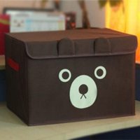 学生装书本收纳箱牛津布艺放衣服物整理箱玩具储物箱收纳盒可折叠