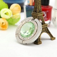 创意挂包器桌面挂钩金属挂包扣折叠桌子桌边便捷式包包挂钩挂包钩|浅绿