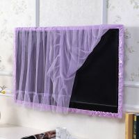 电视机罩55寸液晶电视防尘罩65寸70英寸盖布50寸挂式电视套29英寸|苏曼-紫(包边+前纱) 29英寸