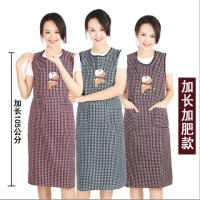 围裙女韩版时尚可爱坎肩厨房工作服防油污做饭罩衣纯棉布上班围兜