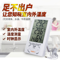 室内外温湿度计探头干湿表温度计工厂花园爬虫家用精准带时钟