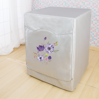 全自动滚筒洗衣机罩防水防晒海尔美的小天鹅西门子tc防尘套子通用|魅力蓝(粘拉一体) 滚筒前开6公斤专用