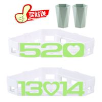 卫生间置物架免打孔浴室洗漱台厕所洗手间洗澡间三角壁挂收纳|北欧绿[每个配2个胶贴] 三个套装6送三个菱形杯