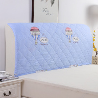 夹棉床头罩床头套防尘罩1.5m床1.8m床2米软床保护套|蓝气球 床头1.8米