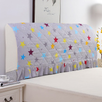 夹棉床头罩床头套防尘罩1.5m床1.8m床2米软床保护套|彩色星 床头1.2米
