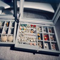 首饰收纳盒耳环耳钉手饰品神器戒指小精致ins风项链展示架子极简