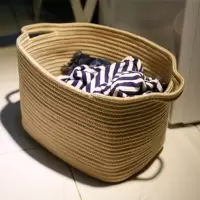 北欧家用落地折叠脏衣篮晾衣篮衣柜衣帽间儿童玩具杂物收纳筐棉线