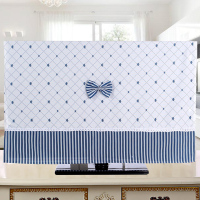 欧式液晶电视机罩挂式50寸55寸65寸布艺电视套防尘罩盖巾盖布家用|蓝冠 58英寸