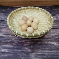 手工竹编制品竹簸箕竹筐篮竹筛子馒头收纳箩筐水果洗菜农家用沥水|原竹33厘米直径2个