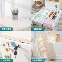 特大号加厚婴儿童衣柜塑料抽屉式收纳柜子宝宝整理玩具多层储物盒