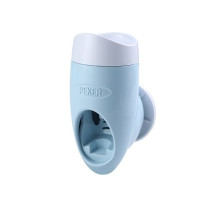 磁吸式漱口杯北欧刷牙杯情侣简约家用套装三口一家洗漱牙刷杯吸壁|蓝色挤牙膏器