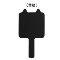 网红少女心迷你手持小镜子随身便携精致可爱手柄镜女生手拿化妆镜|黑色