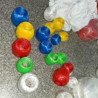 撕裂带打包绳打包线塑料绳绳子服装捆扎绳全新料一级扎带绑带|蓝色卷装3斤 4CM