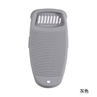 塑料搓衣板大号家用洗衣板加厚洗衣服垫板衣物防滑手搓洗板戳衣板|灰色