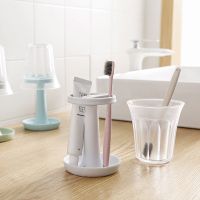 粘贴壁挂牙刷架漱口杯套装浴室牙膏架牙刷收纳架洗漱置物架|台灯式牙刷架[颜色随机]