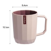 牙刷杯情侣漱口杯套装牙杯女学生韩版旅行洗漱杯牙缸刷牙杯子家用|玫瑰粉(双色400ml)