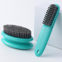 软毛刷鞋刷子不伤鞋洗鞋子专用刷神器清洁多功能长柄家用非马桶刷|鞋刷墨绿1个+洗衣刷墨绿1个