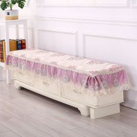 布艺蕾丝客厅电视柜桌布盖巾欧式长方形盖布鞋柜防尘罩万能盖巾|火焰红色电视柜罩 40*150*15