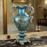 欧式复古抽纸盒创意客厅家用卧室多功能纸巾盒美式茶几遥控收纳盒|大花瓶