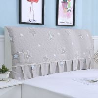 全包喜庆大红色床头罩布艺夹棉实木床头套弹力加厚欧式皮床防尘罩|[套用全包]咖星星 床头1.5米