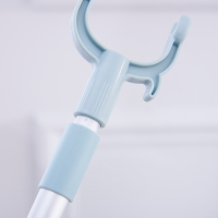 撑衣杆家用可伸缩晒衣撑取收衣叉晾衣杆铝制衣服撑杆叉棍叉子|蓝色