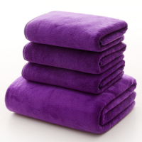 家政保洁毛巾抹布厨房擦桌子毛巾吸水不掉毛抹布清洁布擦玻璃抹布|紫色 普通款30cm*30cm10条
