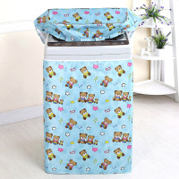 通用洗衣机罩波轮全自动上开滚筒防水防晒洗衣机套加|蓝底熊宝宝(加厚耐用8年) A款XL号上开盖9.0-9.5公斤