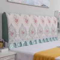 床头罩床头套简约床头防尘罩保护1.2m1.5m1.8m2m2.2m床头|魅影蓝色【全包】 2.2米